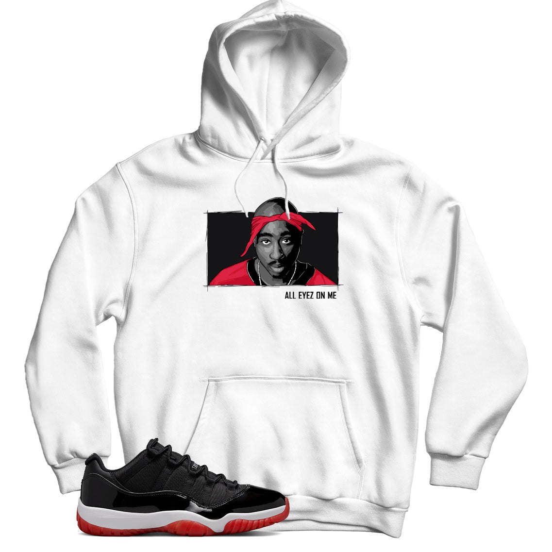 Jordan 11 Low Bred hoodie