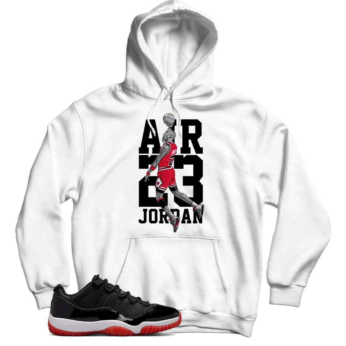 Jordan 11 Low Bred hoodie