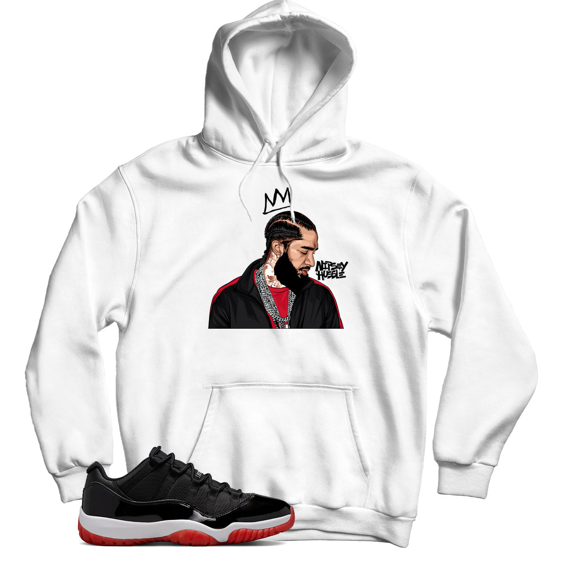 Jordan 11 Low Bred hoodie