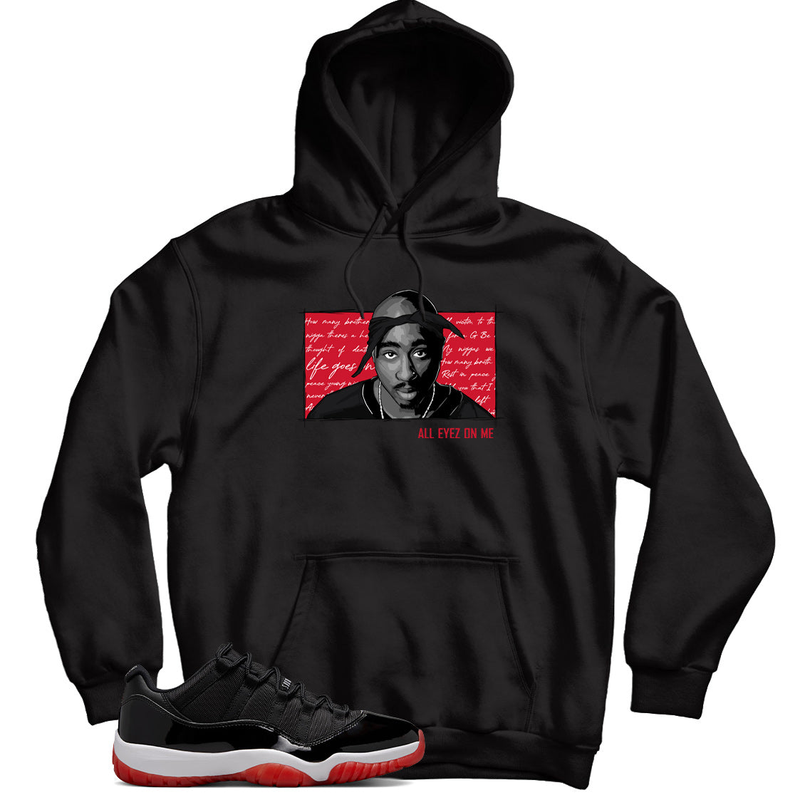Jordan 11 Low Bred hoodie