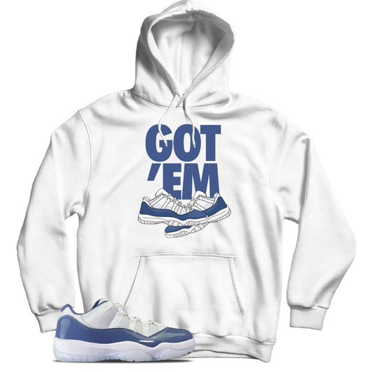 Jordan 11 Low Diffused Blue hoodie