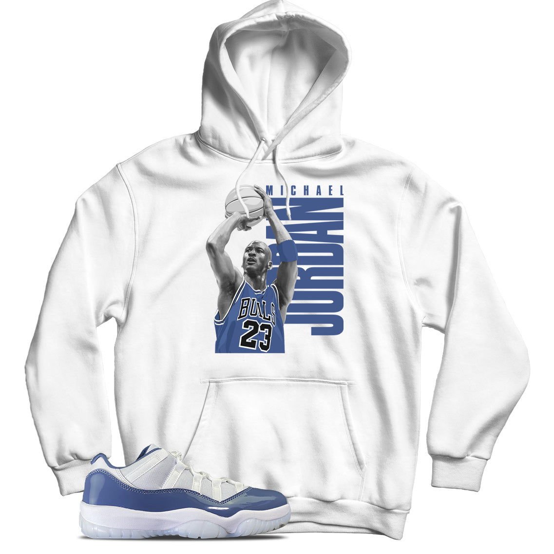 Jordan 11 Low Diffused Blue hoodie