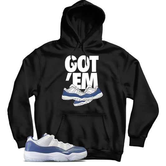 Jordan 11 Low Diffused Blue hoodie