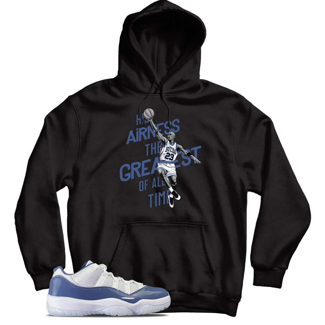 Jordan 11 Low Diffused Blue hoodie