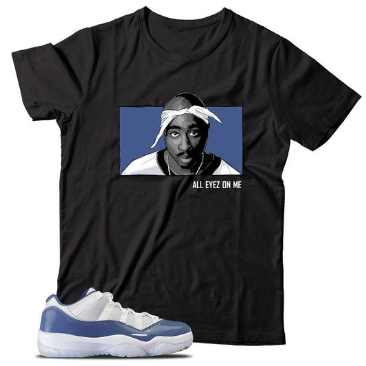 Jordan 11 Low Diffused Blue shirt