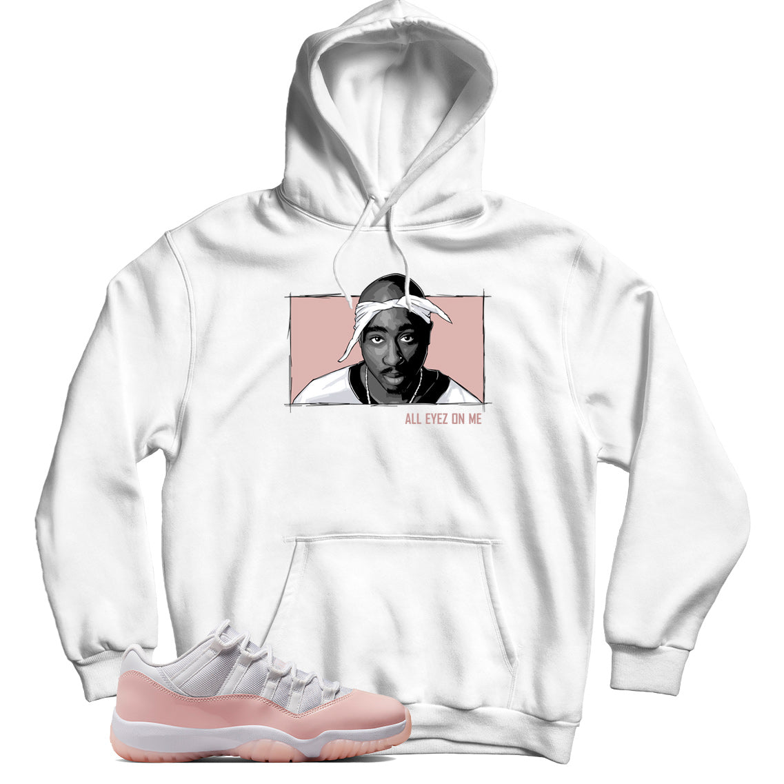 Jordan 11 Low Legend Pink hoodie