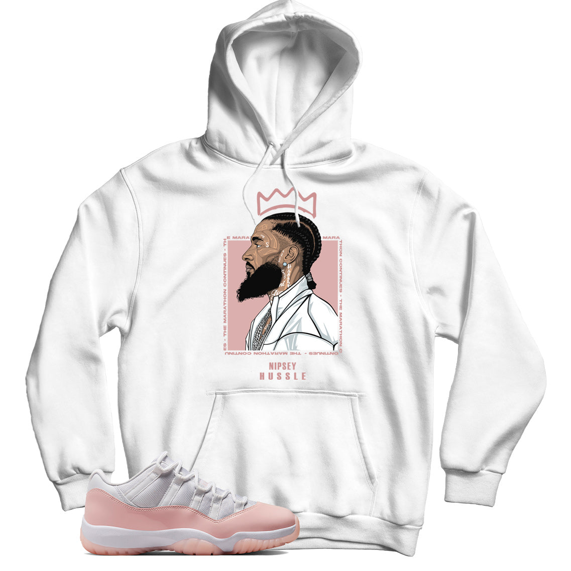 Jordan 11 Low Legend Pink hoodie