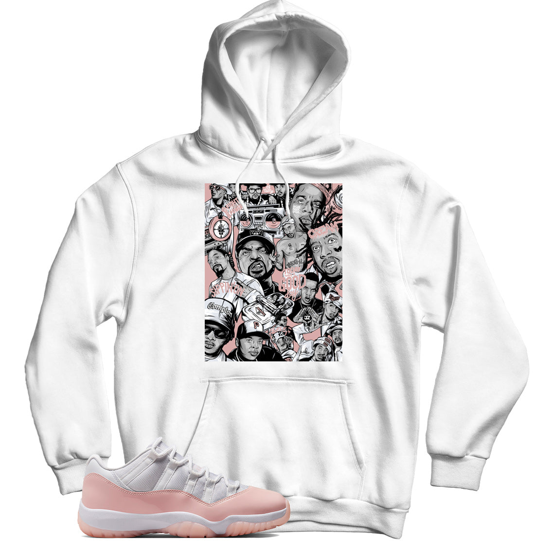 Jordan 11 Low Legend Pink hoodie