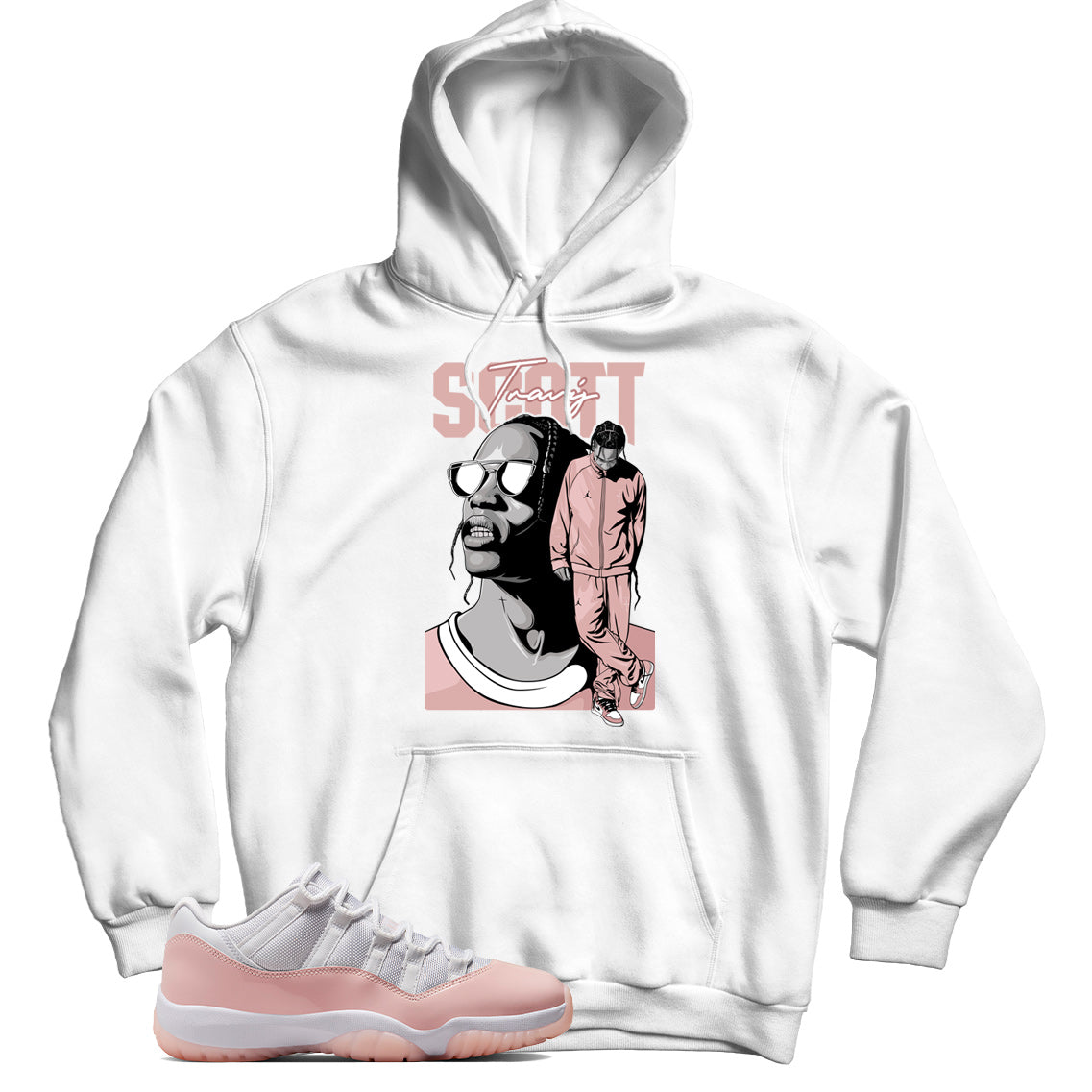 Hoodie Match Jordan 11 Low Legend Pink