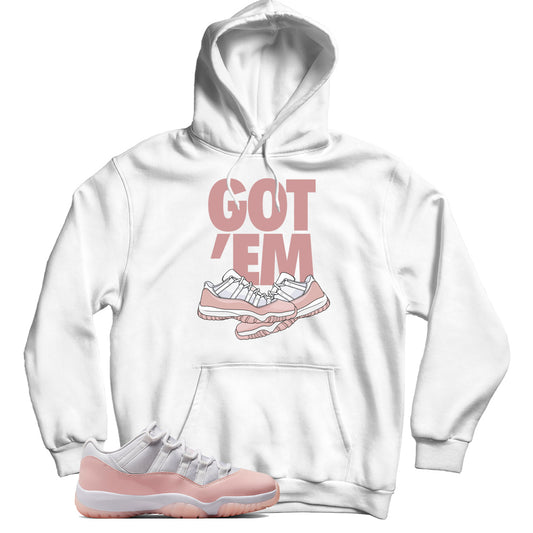 Jordan 11 Low Legend Pink hoodie