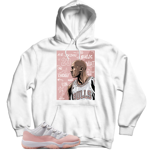 Jordan 11 Low Legend Pink hoodie