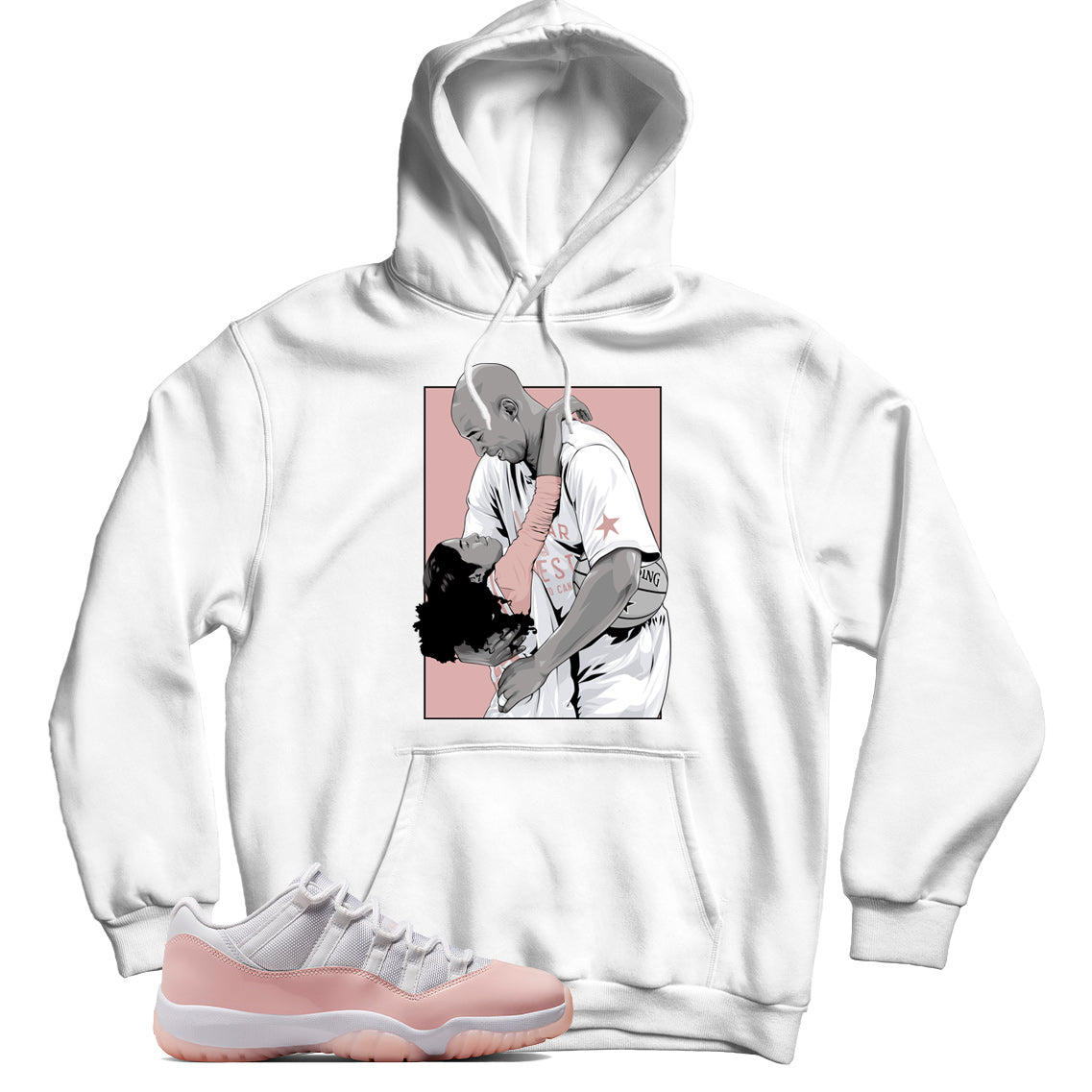 Jordan 11 Low Legend Pink hoodie