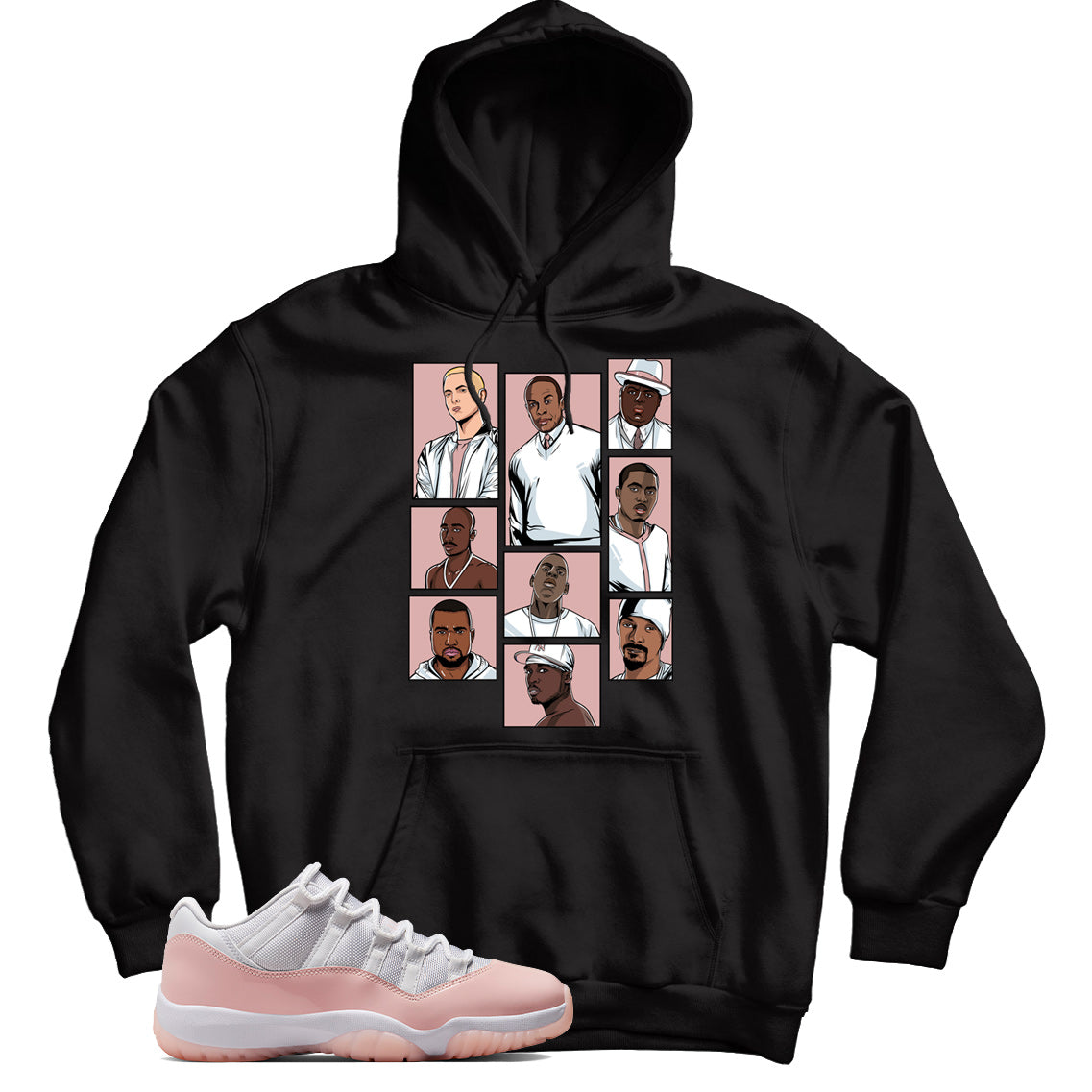 Jordan 11 Low Legend Pink hoodie