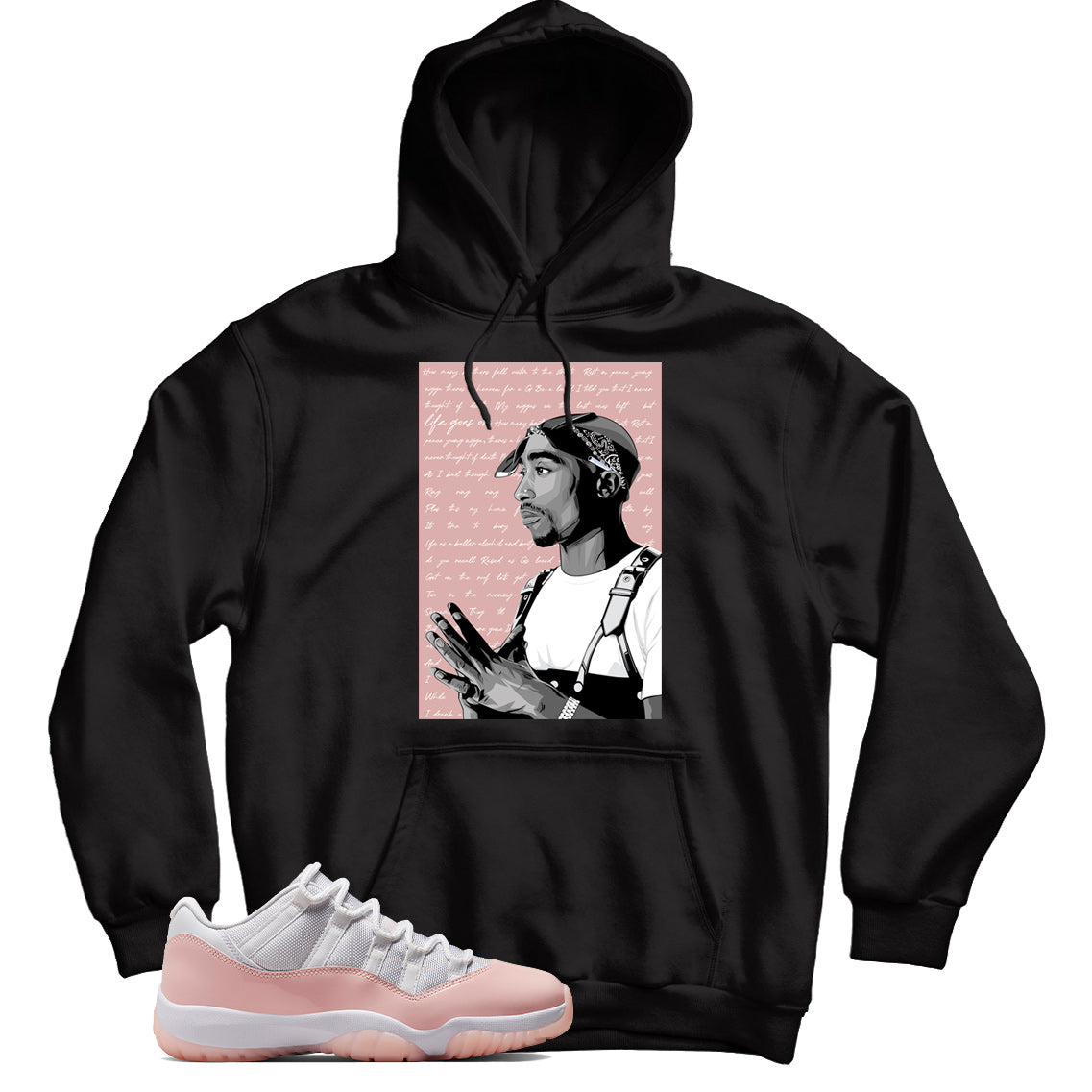 Jordan 11 Low Legend Pink hoodie