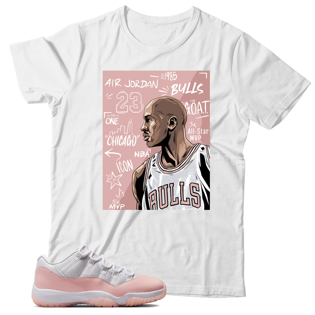 Jordan 11 Low Legend Pink shirt