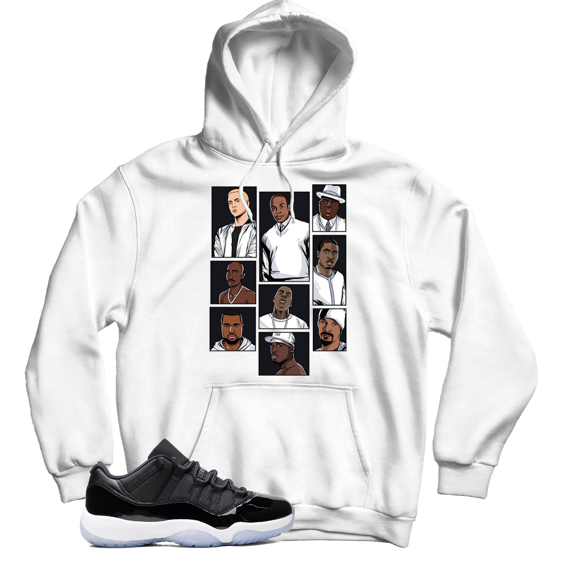 Jordan 11 Low Space Jam hoodie