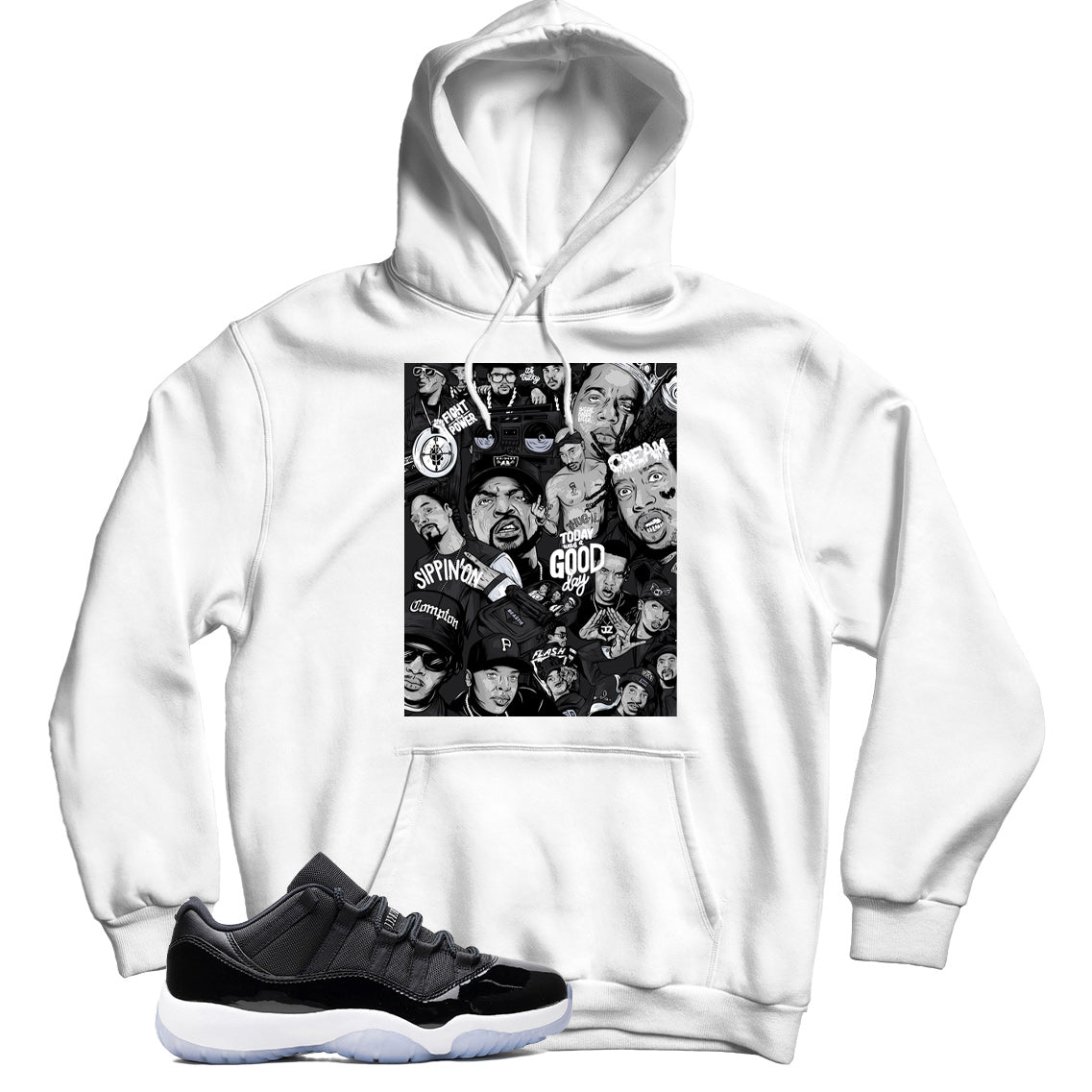 Jordan 11 Low Space Jam hoodie