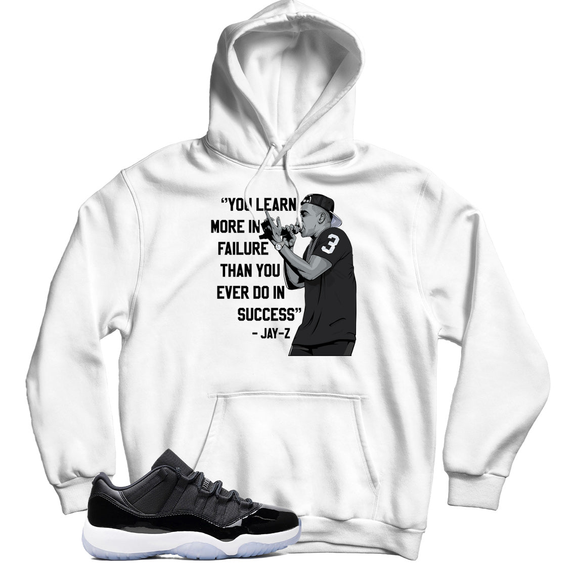 Jordan 11 Low Space Jam hoodie