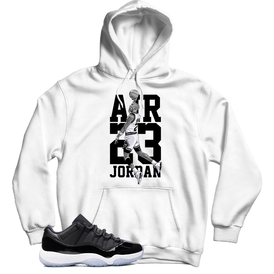 Jordan 11 Low Space Jam hoodie