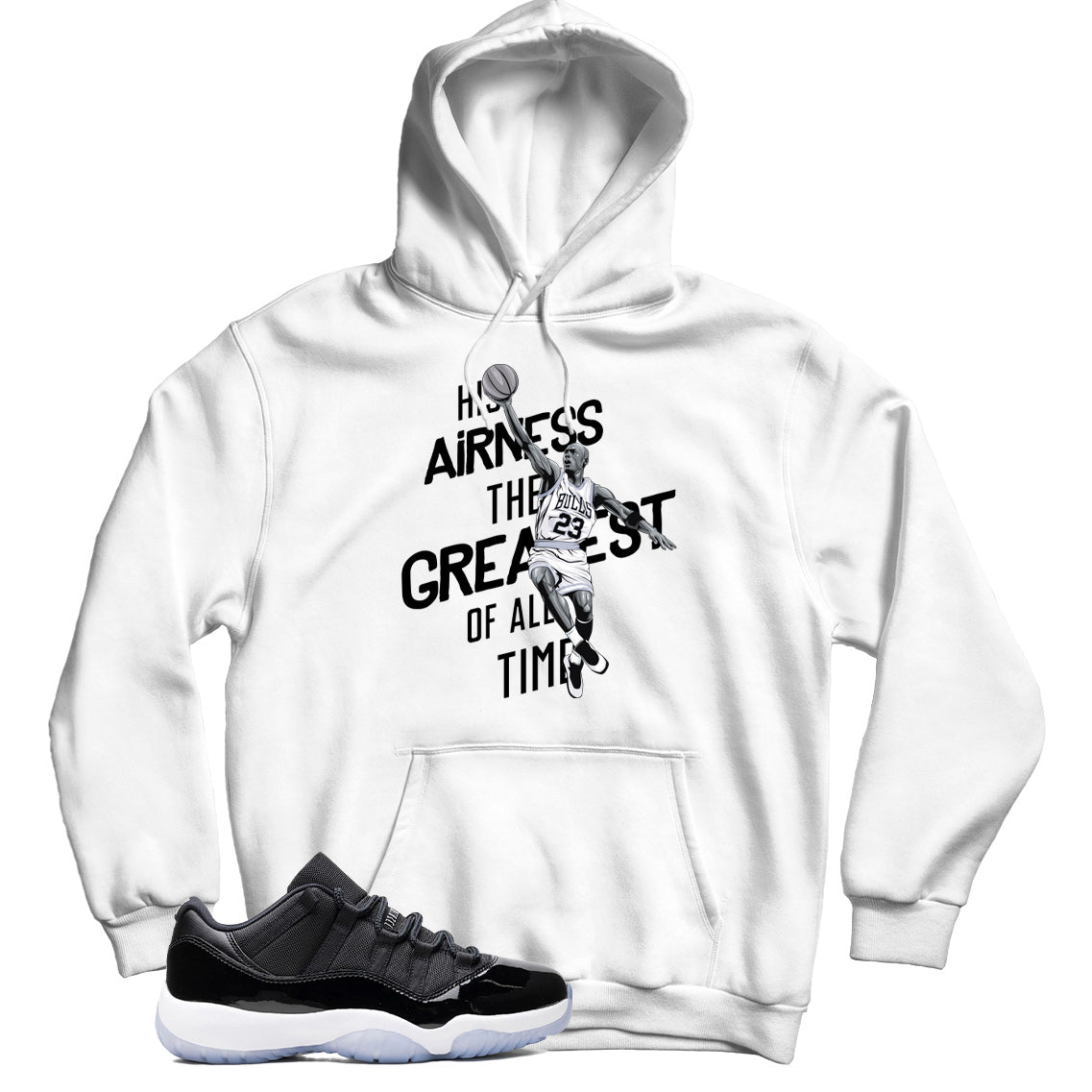 Jordan 11 Low Space Jam hoodie