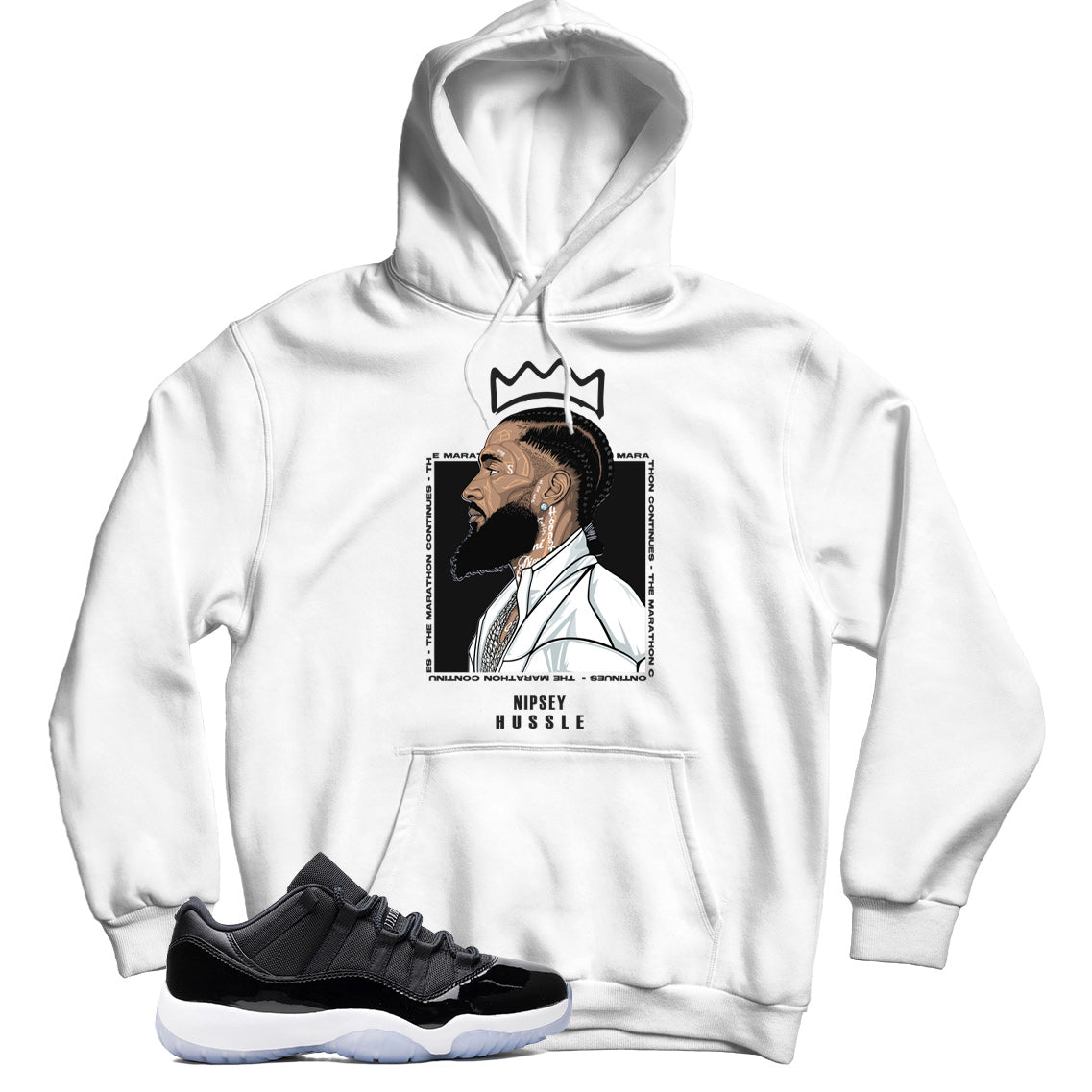 Jordan 11 Low Space Jam hoodie