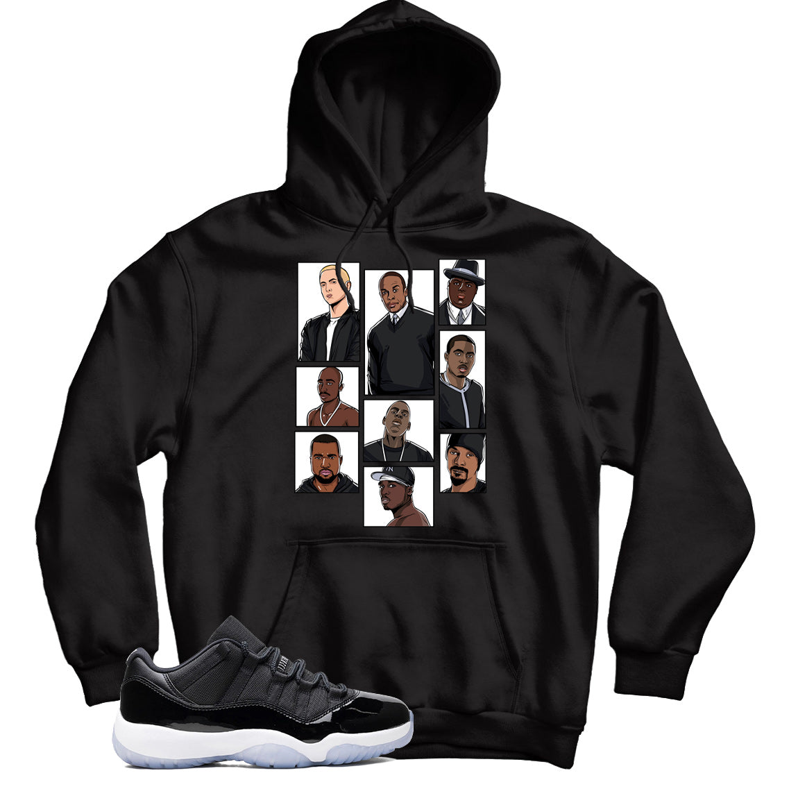 Jordan 11 Low Space Jam hoodie