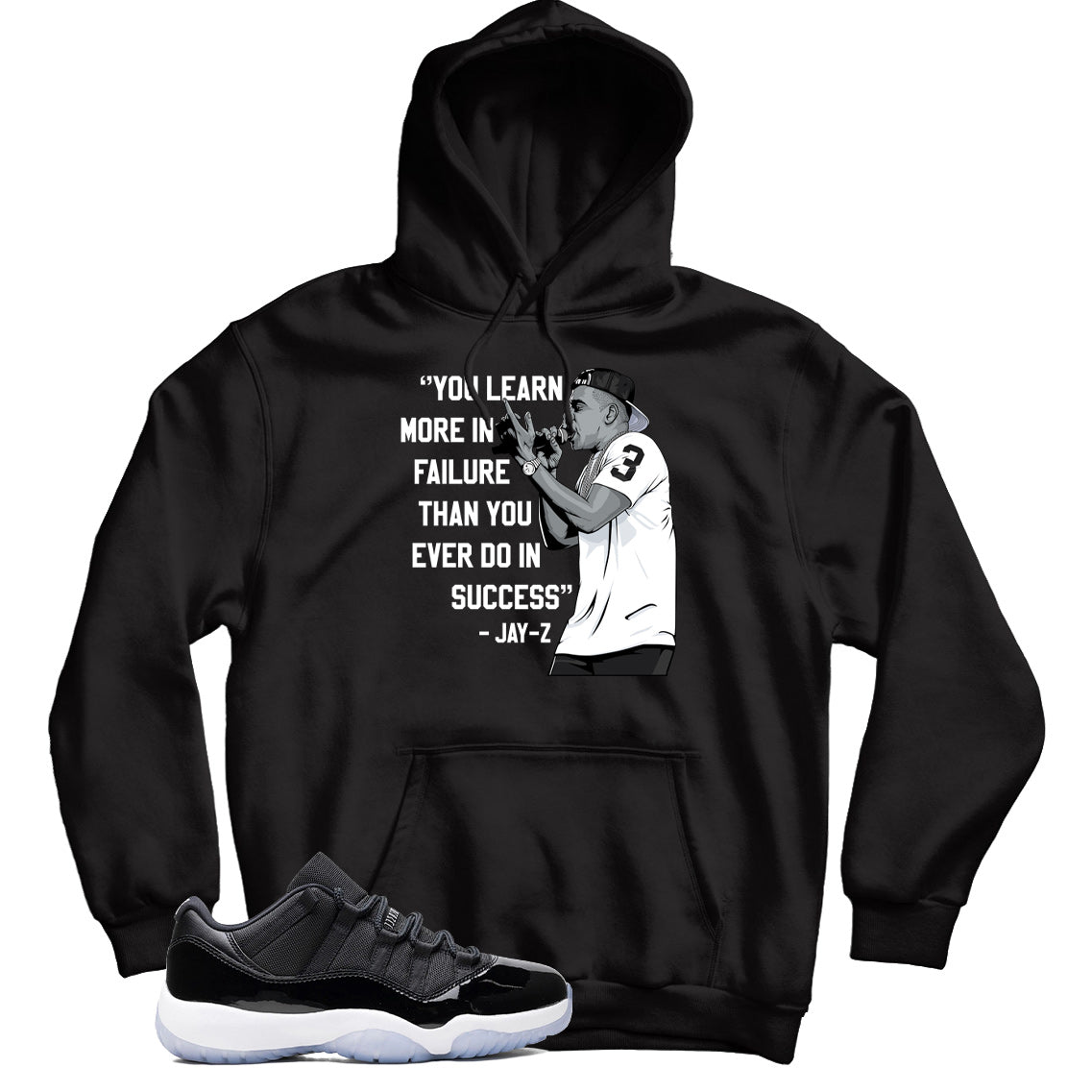 Jordan 11 Low Space Jam hoodie