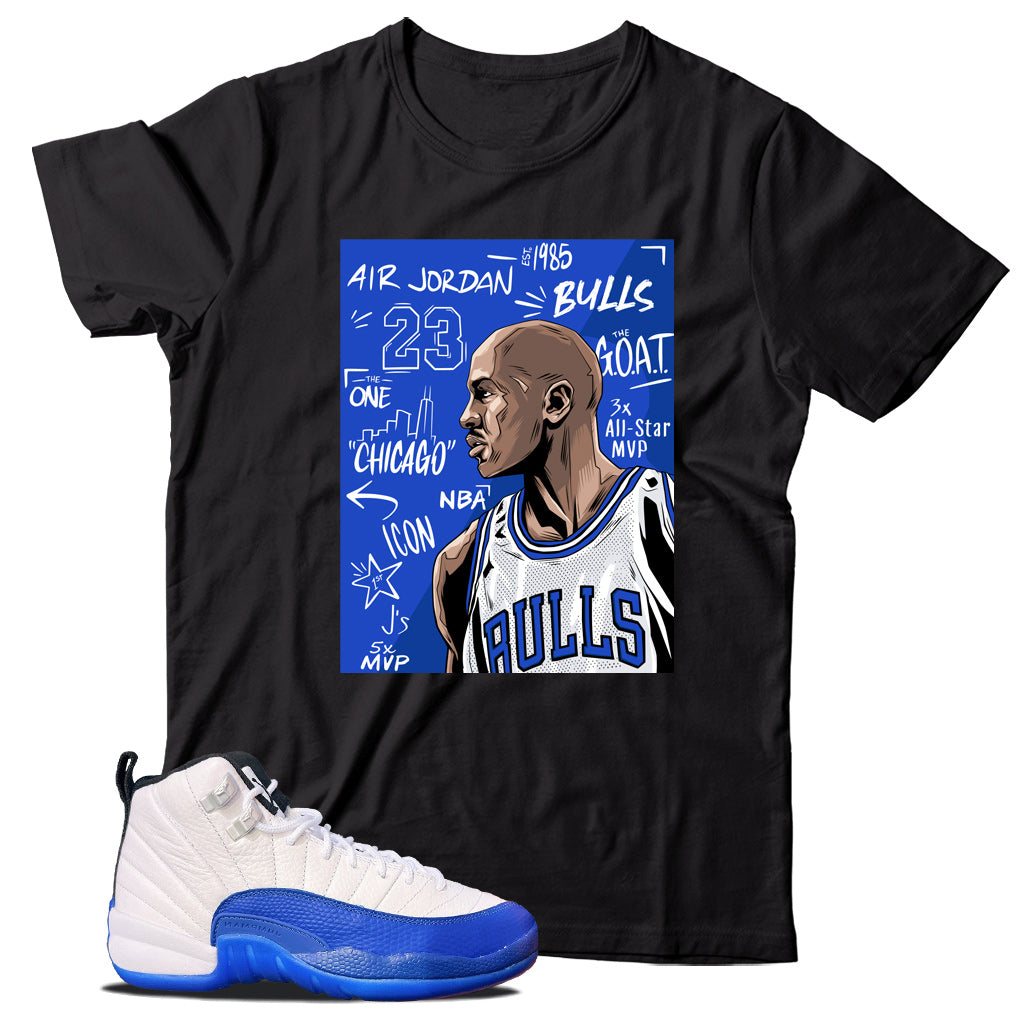 Jordan 12 Blueberry shirt