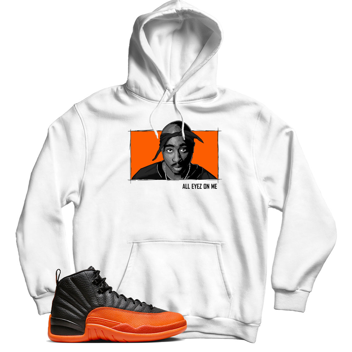 Jordan 12 Brilliant Orange hoodie