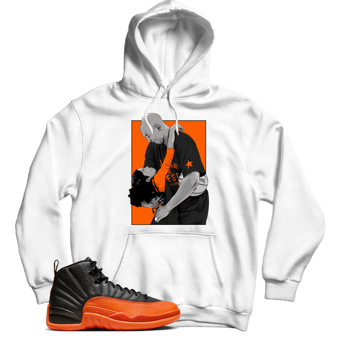 Jordan 12 Brilliant Orange hoodie