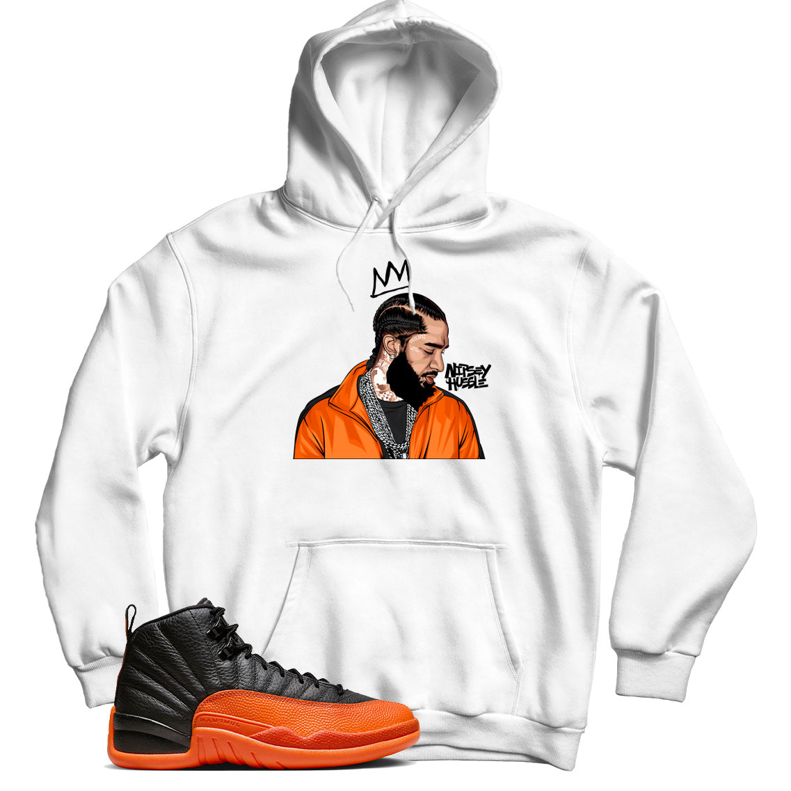 Jordan 12 Brilliant Orange hoodie