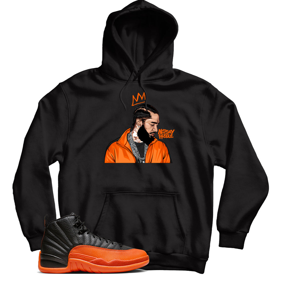 Jordan 12 Brilliant Orange hoodie