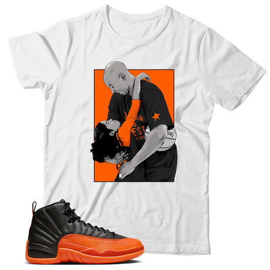 Jordan 12 Brilliant Orange shirt