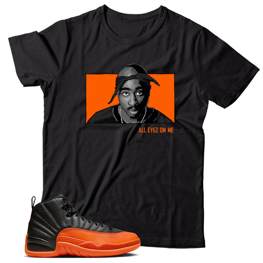 Jordan 12 Brilliant Orange shirt