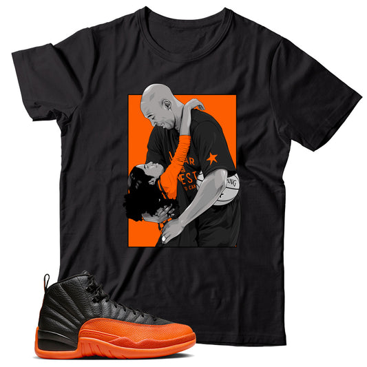 Jordan 12 Brilliant Orange shirt