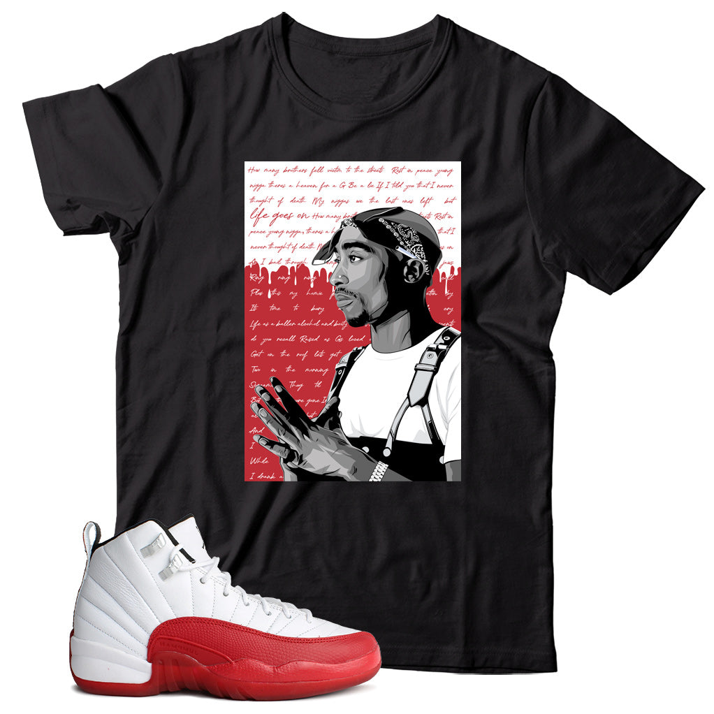 Jordan 12 Cherry shirt