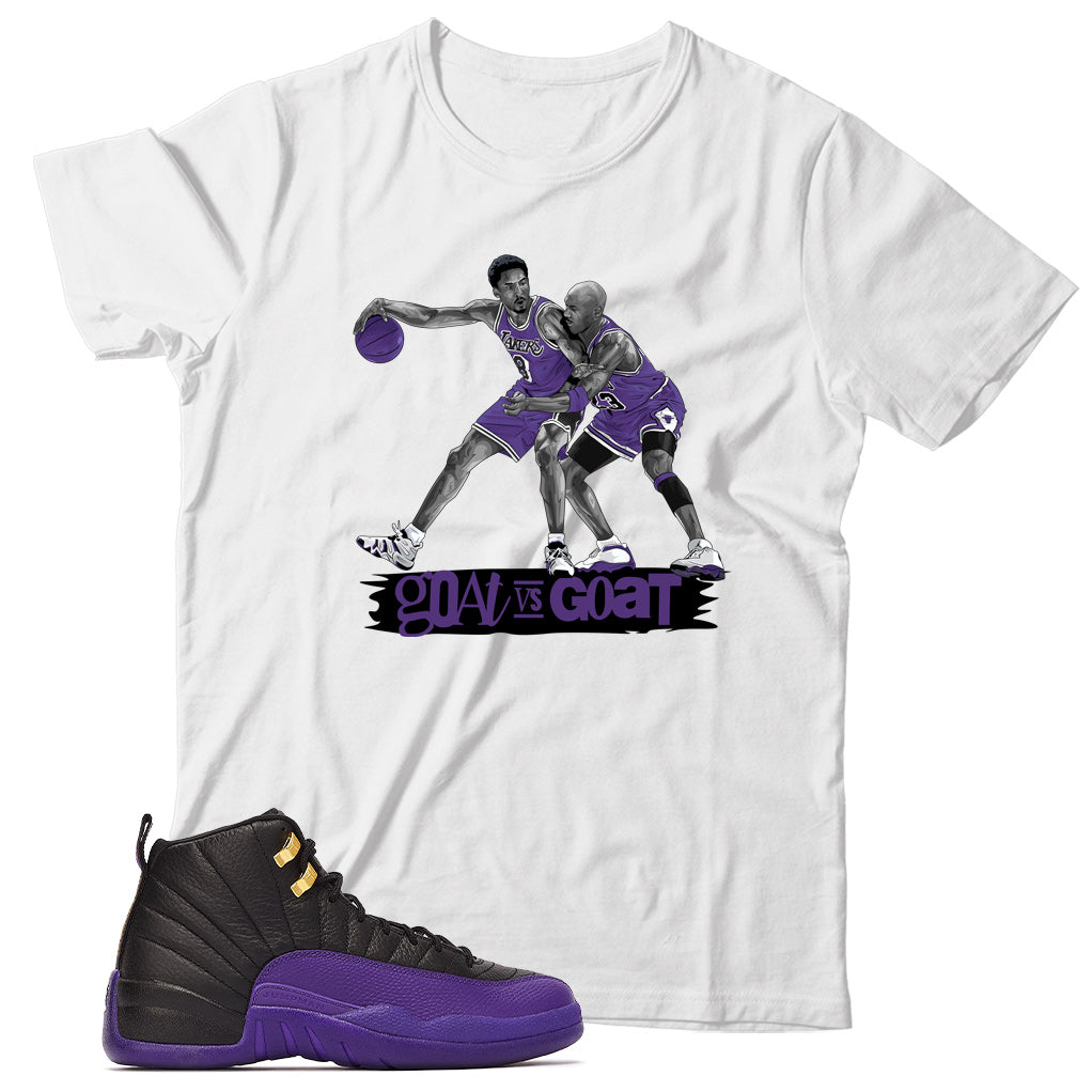 Jordan 12 Field Purple shirt