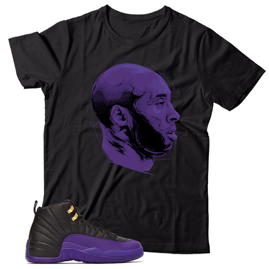 Jordan 12 Field Purple shirt