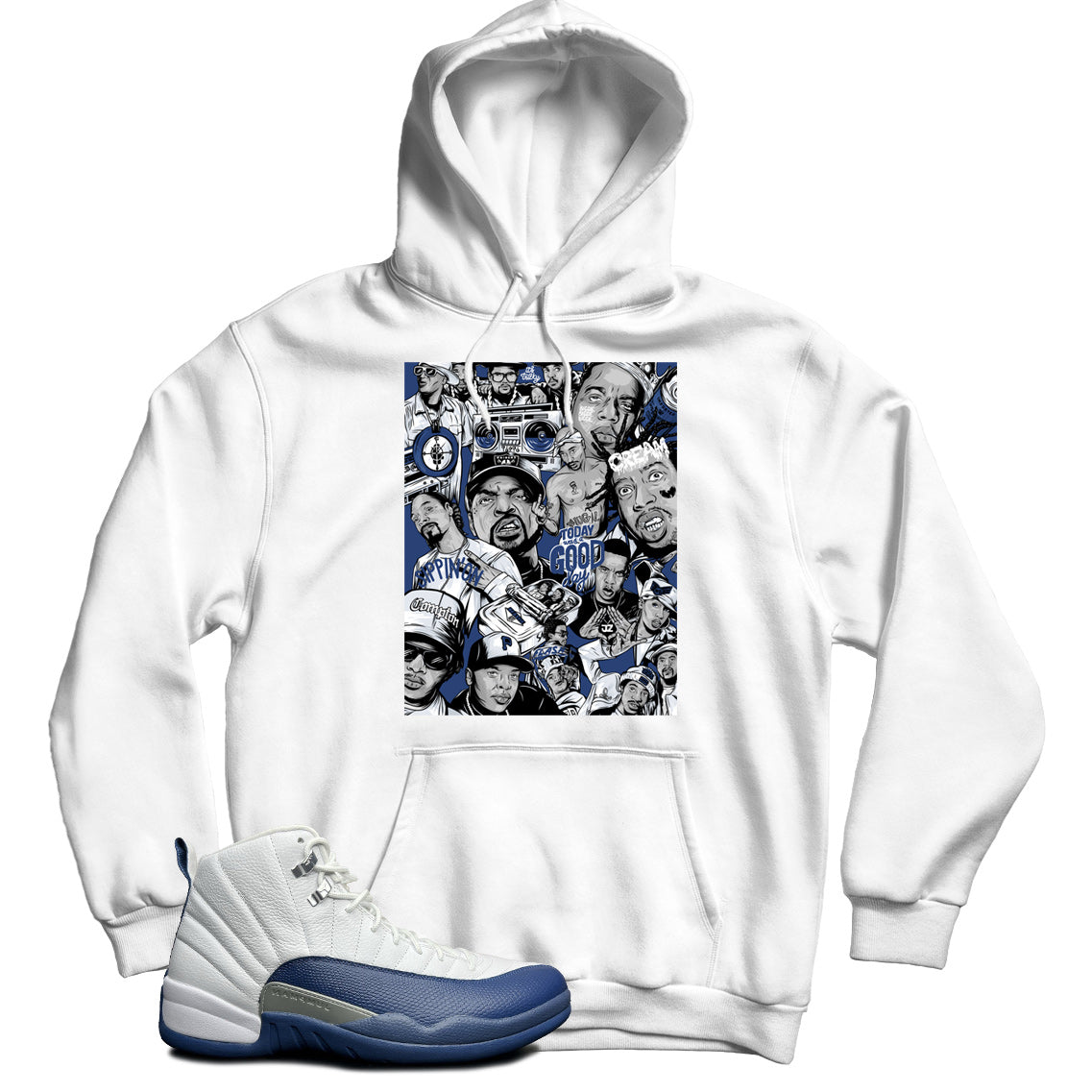 Jordan 12 French Blue Hoodie