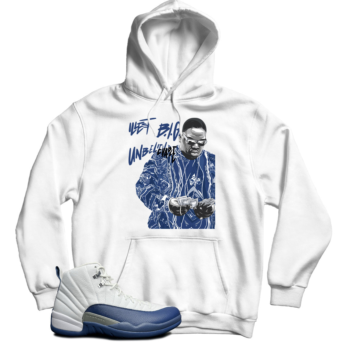 Hoodie Match Jordan 12 French Blue