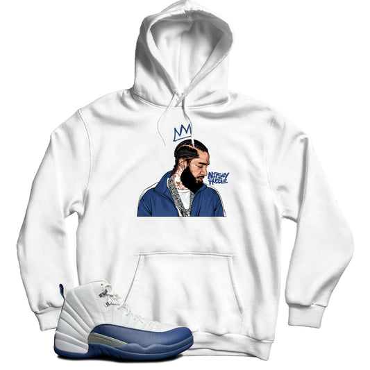 Hoodie Match Jordan 12 French Blue
