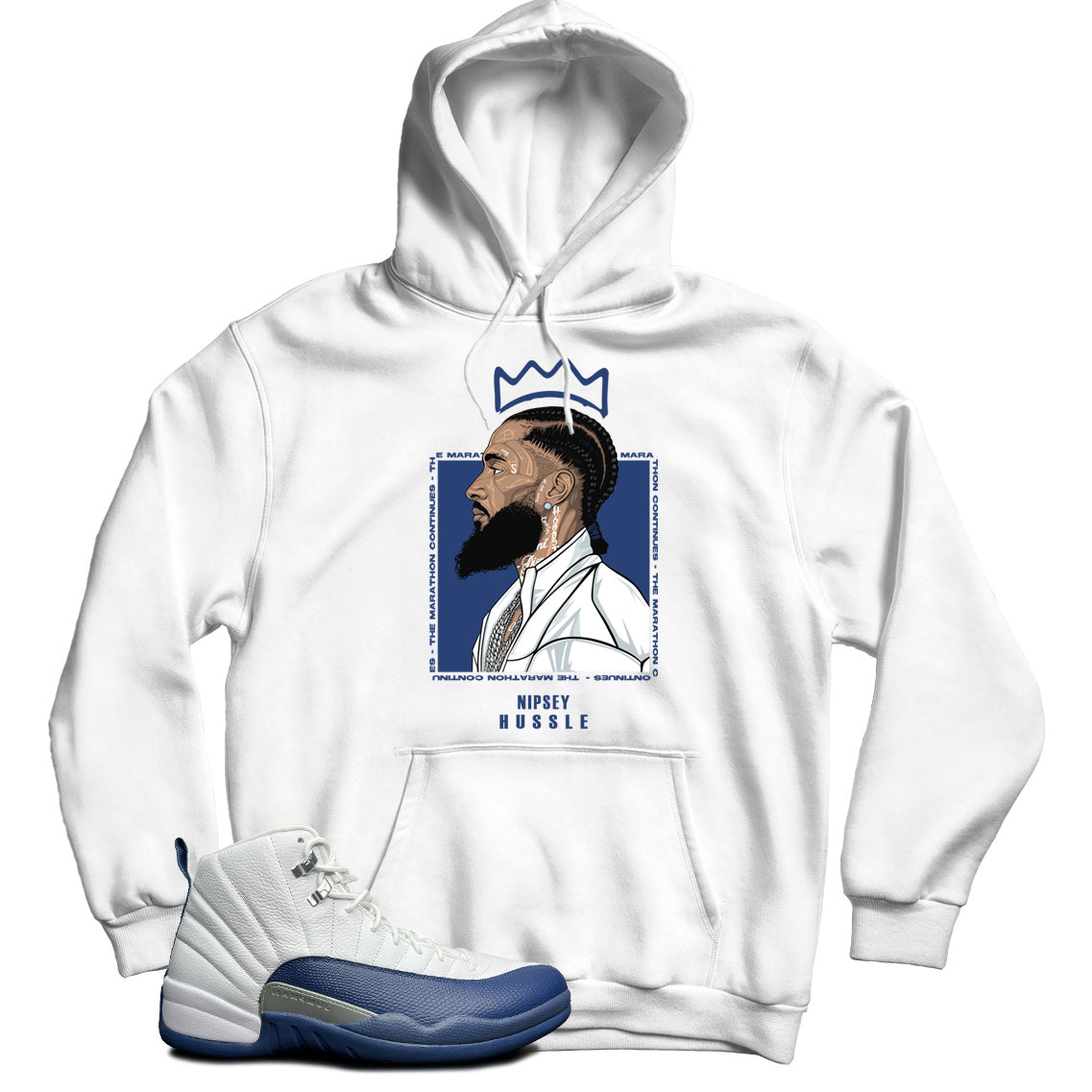 Jordan 12 French Blue Hoodie