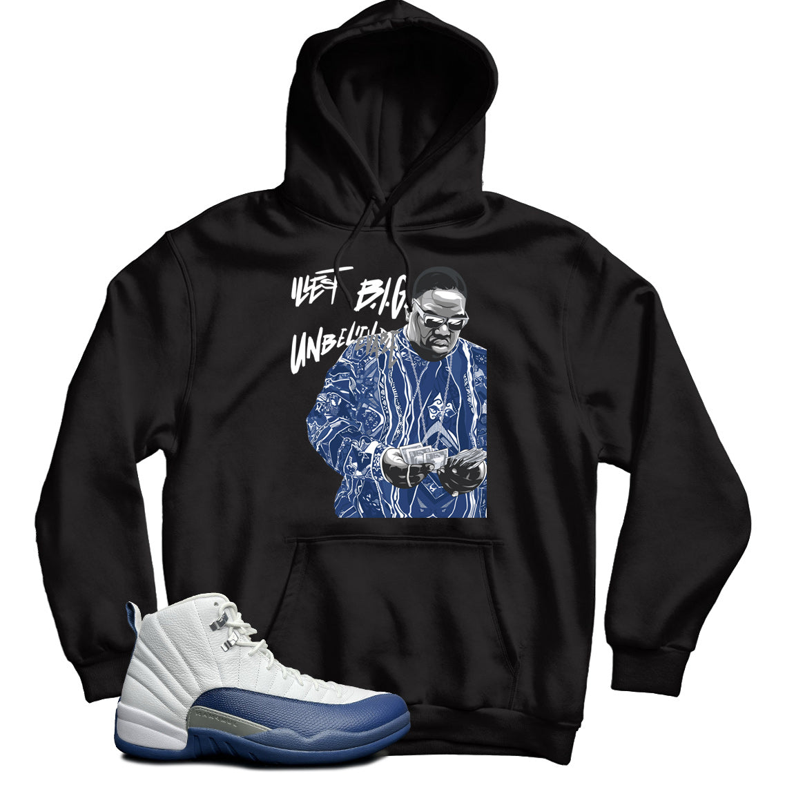 Jordan 12 French Blue hoodie