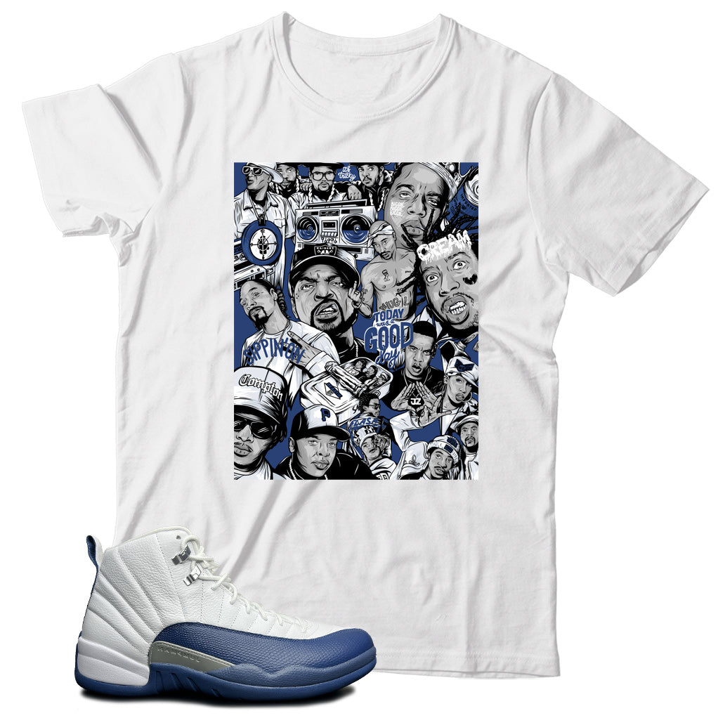 Jordan 12 French Blue shirt