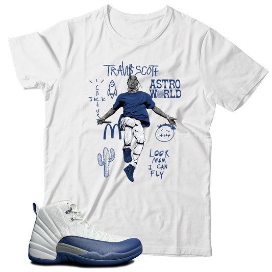 Shirt Match Jordan 12 French Blue