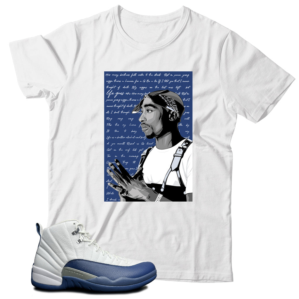 Jordan 12 French Blue shirt