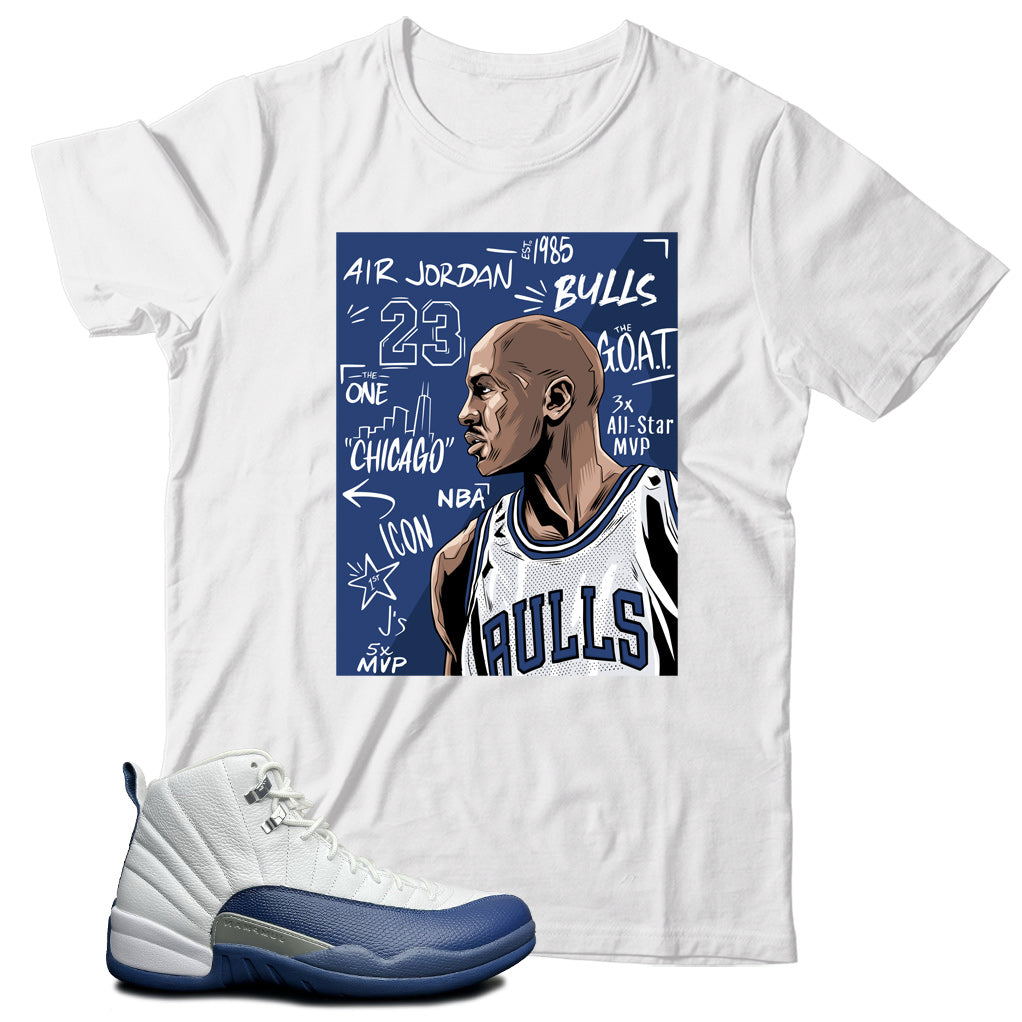 Jordan 12 French Blue shirt