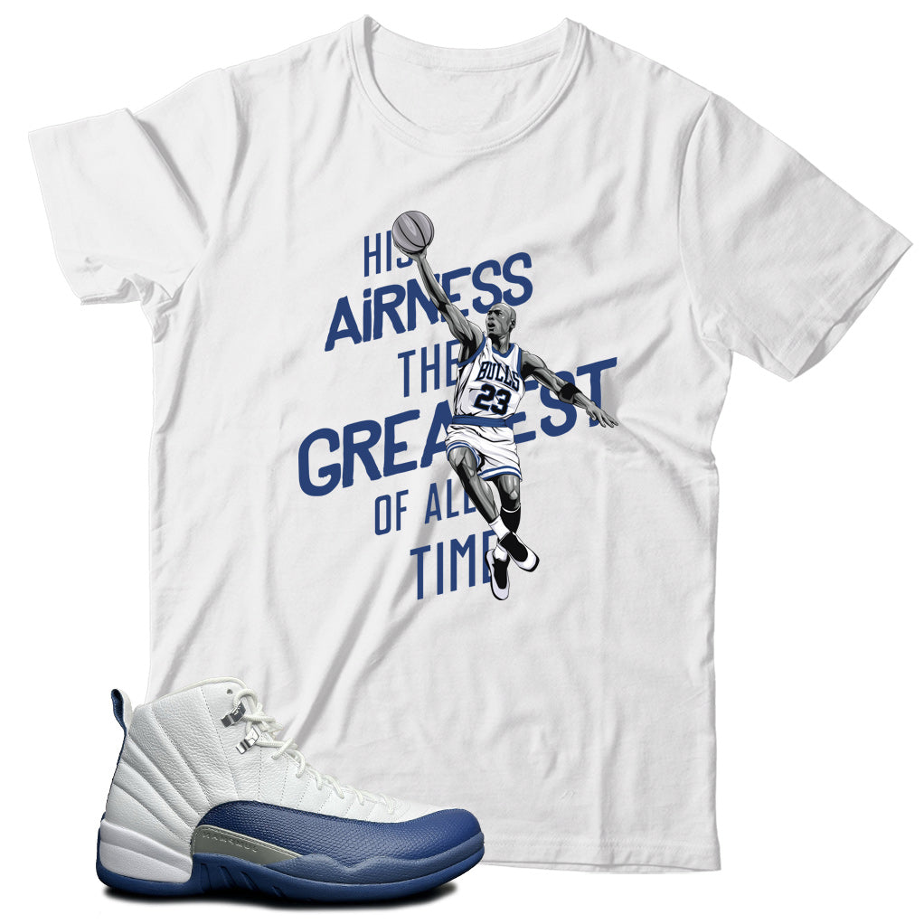 Jordan 12 French Blue shirt