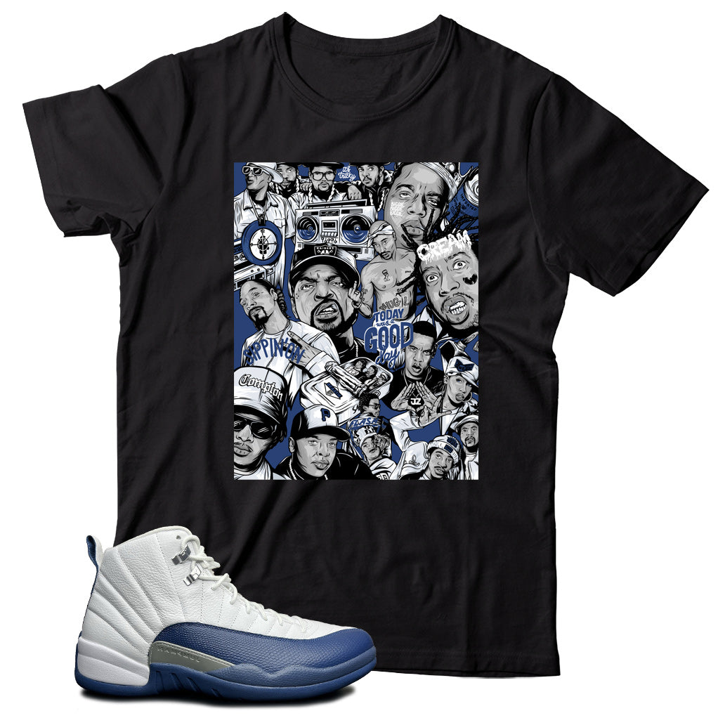 Jordan 12 French Blue shirt