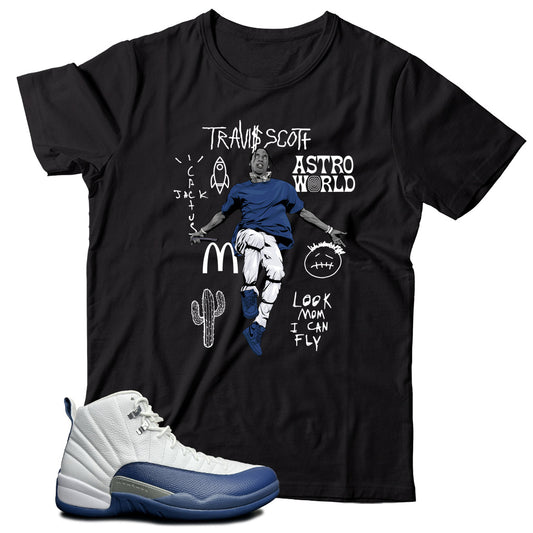 Shirt Match Jordan 12 French Blue